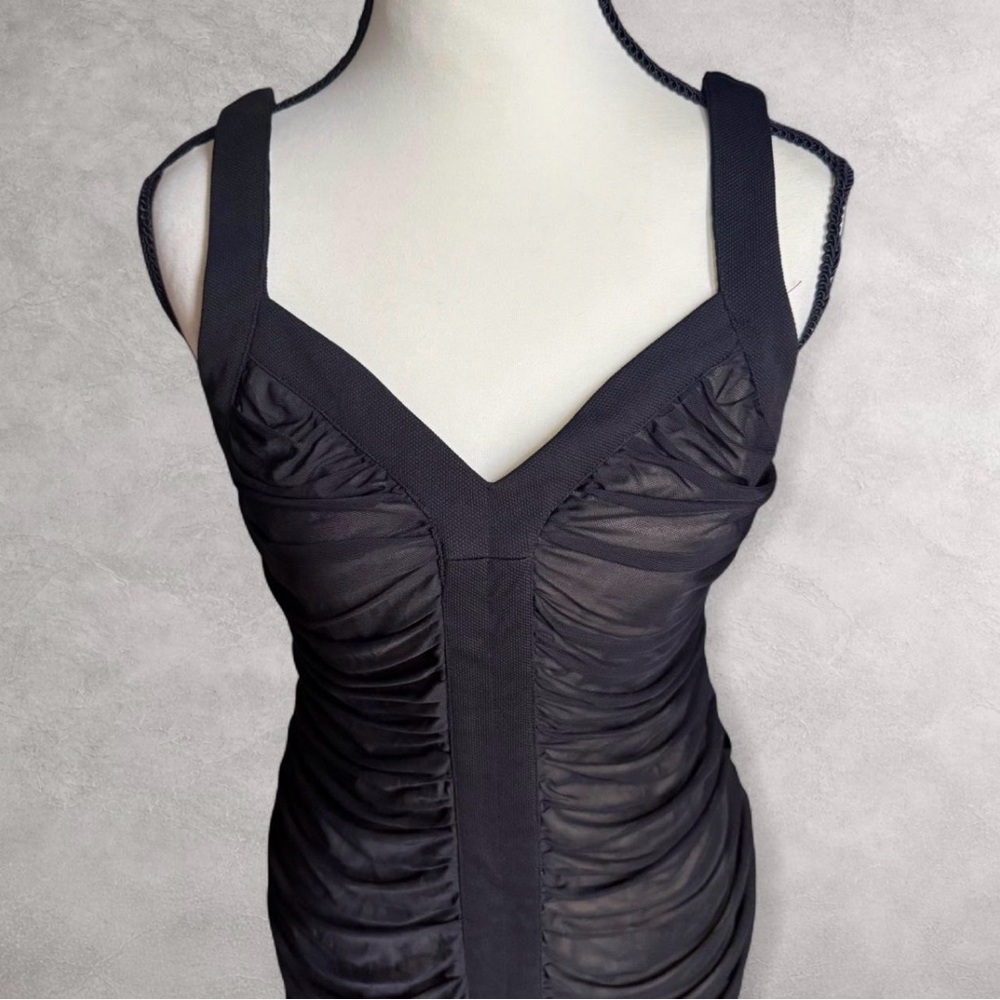 Eye Candy Black Mesh Bodycon Dress - Picture 2 of 8